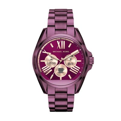 michael kors smart watch purple