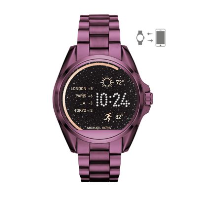 michael kors smartwatch purple