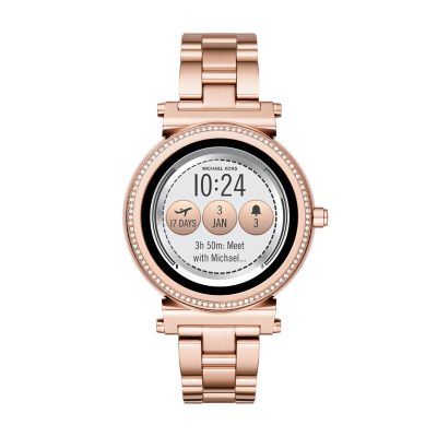 michael kors sofie rose gold watch