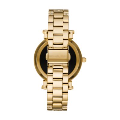 michael kors mkt5023 access sofie gold tone ladies smartwatch