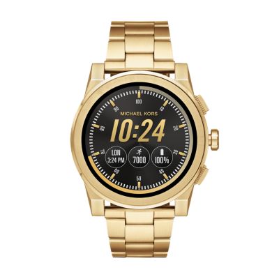 michael kors mkt5026 access grayson gold tone men's smartwatch