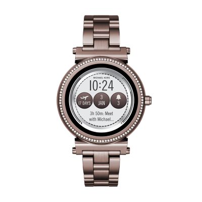 michael kors access sofie heart rate touchscreen smartwatch