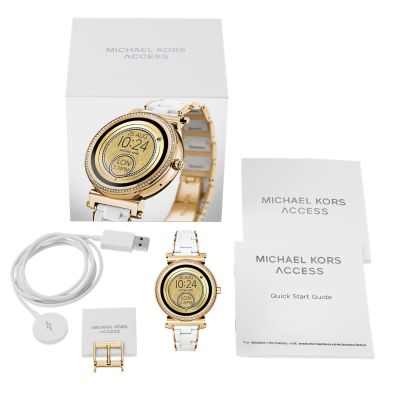 white gold smartwatch