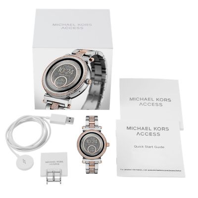 michael kors smartwatch two tone