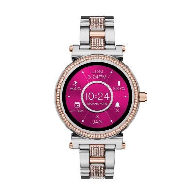 michael kors smartwatch sofie pave