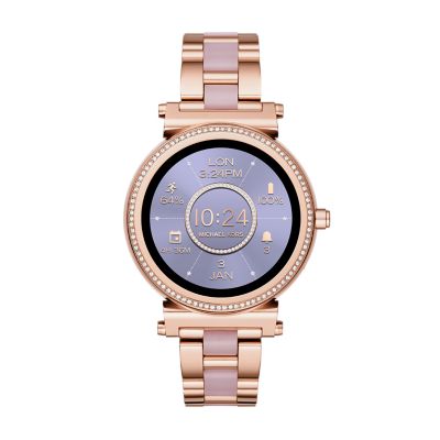 michael kors smartwatch sofie rose gold