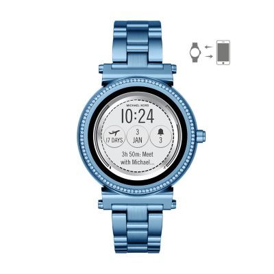 michael kors access blue