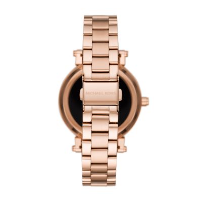 michael kors touchscreen smartwatch rose gold