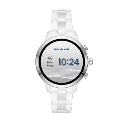 michael kors runway smartwatch silver