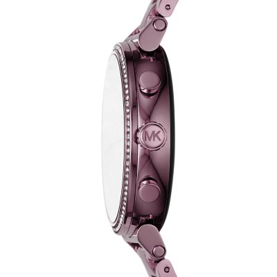 michael kors smart watch purple