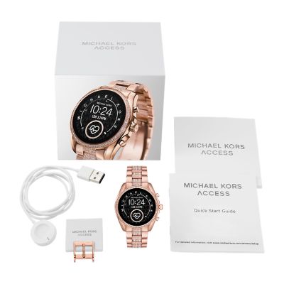 rose gold bradshaw smartwatch