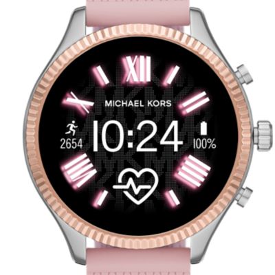 purple michael kors smartwatch