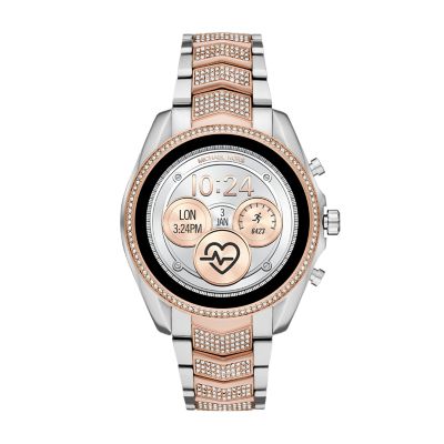 michael kors smartwatch strap bradshaw two tone