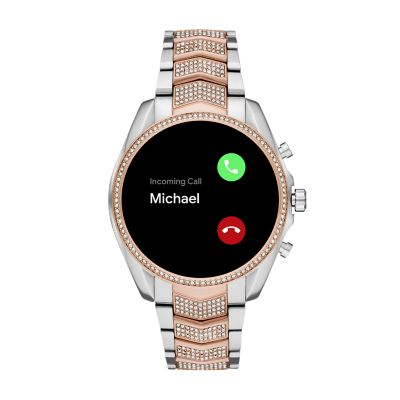 michael kors smartwatch strap bradshaw two tone