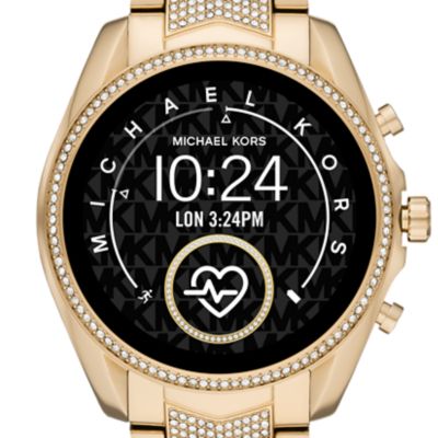 silver michael kors smartwatch womens