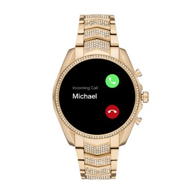 michael kors smartwatch with diamonds