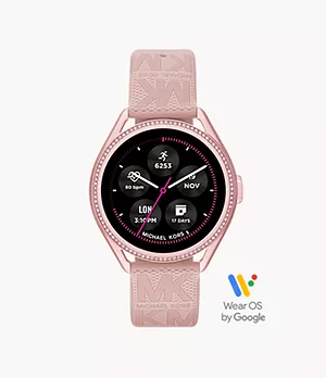 Michael Kors Gen 5E Smartwatch MKGO Gummi rosafarben