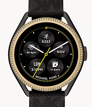 Michael Kors Gen 5E MKGO Smartwatch - Black Rubber