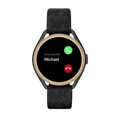 Montre connectée 5ème génération E MKGO de Michael Kors – Caoutchouc noir