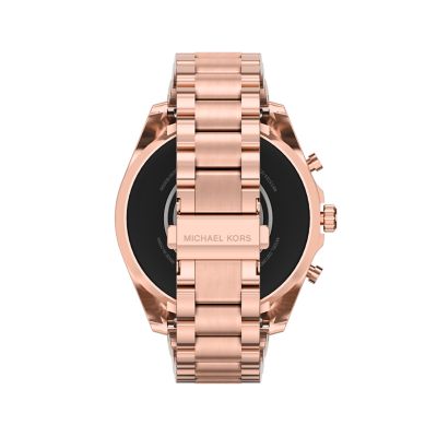 Montre connectee 6eme generation Bradshaw de Michael Kors en acier inoxydable dore rose MKT5133 Watch Station