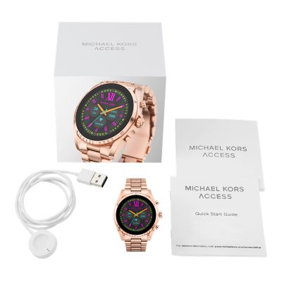 Michael Kors Gen 6 Bradshaw Rose Gold-Tone Stainless Steel