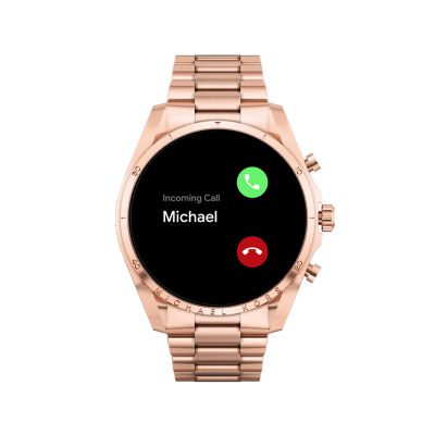 Michael Kors Gen 6 Bradshaw Rose Gold-Tone Stainless Steel Smartwatch -  MKT5133V - Watch Station