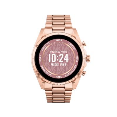 Michael Kors Gen 6 Bradshaw Rose Gold Tone Stainless Steel