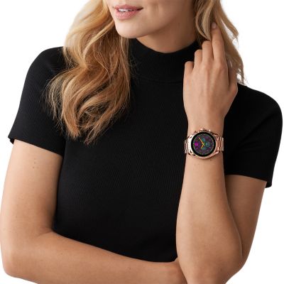 Rose gold michael kors best sale smart watch