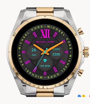 Michael Kors Gen 6 Smartwatch Bradshaw Edelstahl Bicolor