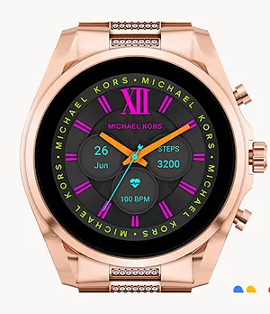 Michael Kors Gen 6 Bradshaw Rose Gold-Tone Stainless Steel Smartwatch