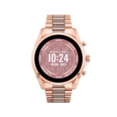 Michael kors access shop rose gold smartwatch