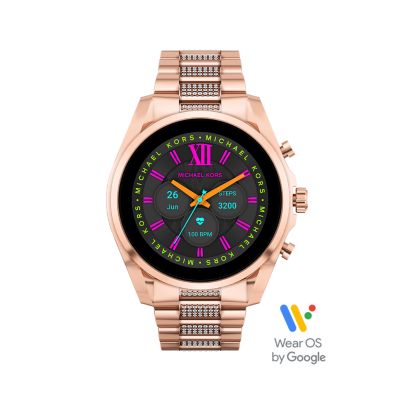 Michael Kors Gen 6 Bradshaw Rose Gold-Tone Stainless Steel Smartwatch -  MKT5135V - Watch Station