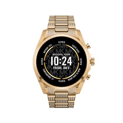 Montre Connectée MICHAEL KORS Femme Braceler Acier Doré avec