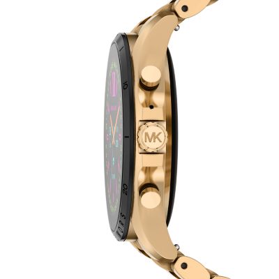 Michael Kors Gen 6 Bradshaw Gold-Tone Stainless Steel Smartwatch with Strap  Set - MKT5138 - Watch Station | Smartwatches