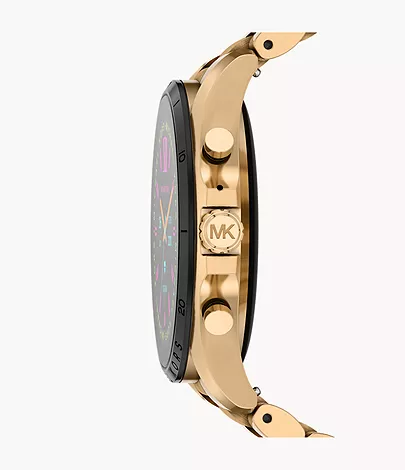 Michael Kors Gen 6 Bradshaw Gold-Tone Stainless Steel Smartwatch with Strap  Set - MKT5138 - Watch Station