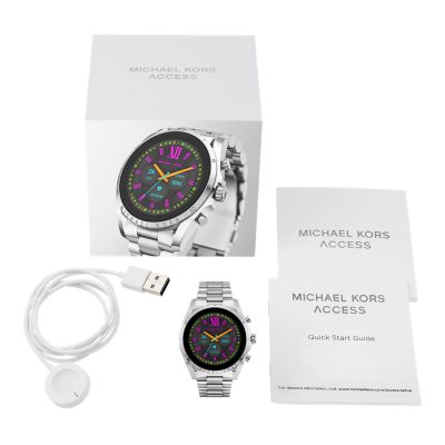 Michael Kors Montre Connectée pour Femme Gen 6 Bradshaw Montre Intelligente  à Écran Tactile avec Haut-Parleur, Fréquence Cardiaque, Nfc Et  Notifications Par Téléphone Intelligent MKT5151 : : High-Tech