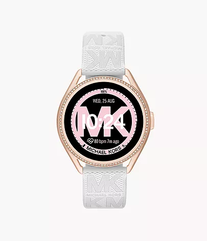 Michael Kors Gen 5E White Rubber Smartwatch MKT5141V - Watch