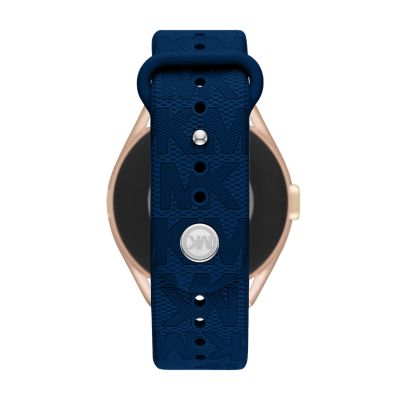 Michael Kors Gen 5E MKGO Blue Rubber Smartwatch - MKT5142V - Watch Station