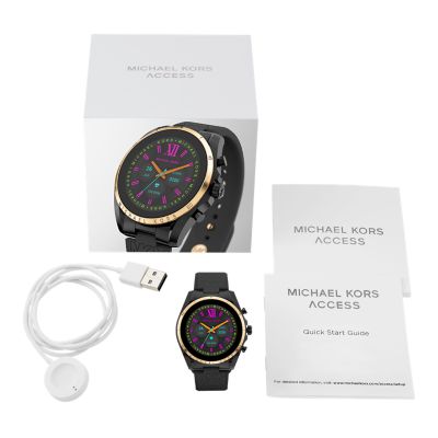 Michael Kors Gen 6 Bradshaw Black Silicone Smartwatch - MKT5151V