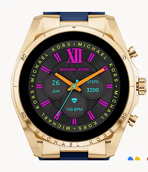 Michael Kors Gen 6 Bradshaw Navy Silicone Smartwatch