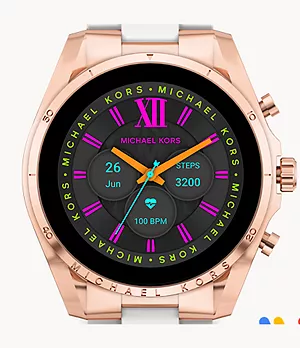 Michael Kors Smartwatch Gen 6 Bradshaw Silikon weiß