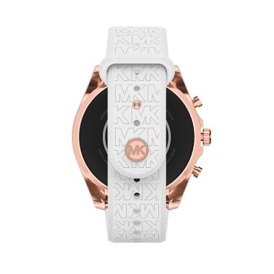 Michael Kors Gen 6 Bradshaw Silicone Watch - MKT5153 - White Station Smartwatch