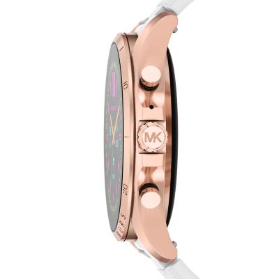 Montre connectee Gen 6 Bradshaw de Michael Kors en silicone blanc MKT5153 Watch Station