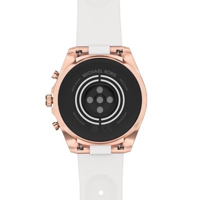 Michael Kors Gen 6 Bradshaw White Silicone Smartwatch MKT5153 Watch Station