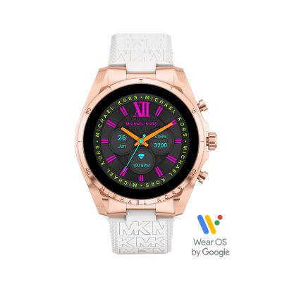 Michael Kors Gen 6 Bradshaw White Silicone Smartwatch MKT5153