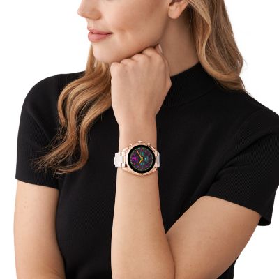 Michael Kors Gen 6 Bradshaw White Silicone Smartwatch - MKT5153