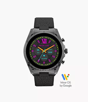 Michael Kors Gen 6 Bradshaw Black Silicone Smartwatch