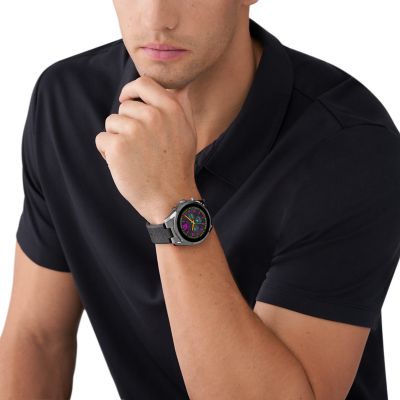 Michael Kors 6 MKT5154 Bradshaw Smartwatch Gen Silicone Black Station Watch - 