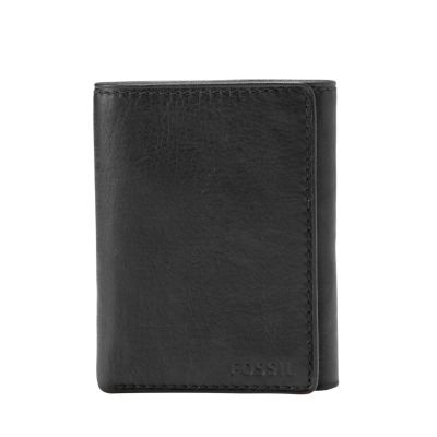  Fossil Men's Anderson Leather Slim Minimalist Card Case Wallet,  Black, (Model: ML4575001) : Clothing, Shoes & Jewelry