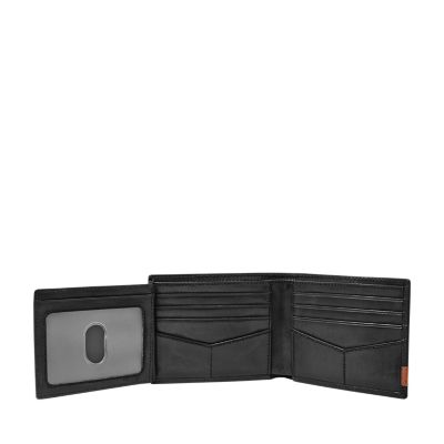 St. Louis Cardinals Fossil Quinn Flip ID Bifold Wallet - Black